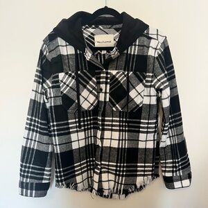 Wallflower Kids Black and White Checkered Jacket